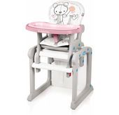Krzesełko do karmienia Candy Baby Design (różowe)