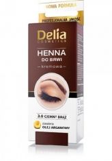 Delia Cosmetics Henna do brwi kremowa nr 3.0 Ciemny Bršz  1op.