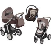 Wózek wielofunkcyjny 3w1 Lupo Dotty Baby Design + Citi GRATIS (brązowy)