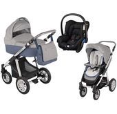 Wózek wielofunkcyjny 3w1 Lupo Dotty Baby Design + Citi GRATIS (niebieski)