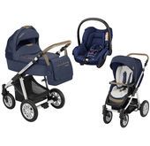 Wózek wielofunkcyjny 3w1 Lupo Dotty Baby Design + Citi GRATIS (Denim granatowy)