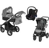 Wózek wielofunkcyjny 3w1 Lupo Husky Baby Design + Citi GRATIS (czarny)