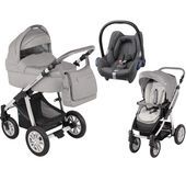 Wózek wielofunkcyjny 3w1 Lupo Dotty Baby Design + Cabrio Fix GRATIS (szary)