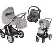 Wózek wielofunkcyjny 3w1 Lupo Dotty Baby Design + Citi GRATIS (szary)
