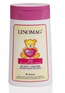 Linomag Żel do mycia włosów i ciała dla niemowląt i dzieci 200 ml