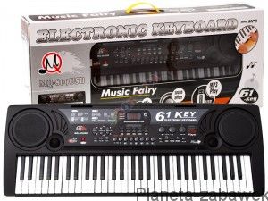 DUŻE ORGANY KEYBOARD MQ-809 USB MIKROFON