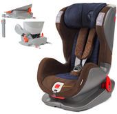 Fotelik samochodowy Glider Softy Isofix 9-25kg Avionaut (brązowo-niebieski)