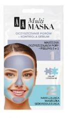 AA Multi Maska Maseczka na twarz oczyszczanie porów+kontrola sebum  2x5ml