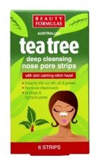 Beauty  Formulas Tea Tree Głęboko oczyszczajšce paski na nos  1op-6szt