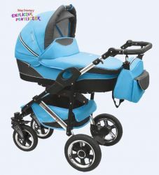 Camarelo wózek 3w1 (z fotelem) Q-Sport Chrome