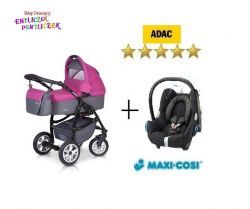 Euro Cart Passo 3w1 FOTEL MAXI COSI CABRIOFIX ADAC*****