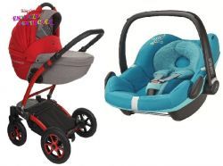 Tutek INSPIRE 3w1 FOTEL MAXI COSI PEBBLE