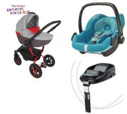 Tutek Grander Play 4w1 FOTEL MAXI COSI PEBBLE + BAZA FAMILYFIX