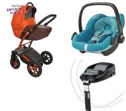 Tutek INSPIRE ECO 4w1 FOTEL MAXI COSI PEBBLE + BAZA FAMILYFIX