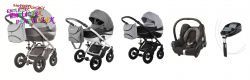 TAKO OMEGA WHITE/BLACK/GREY 4W1 MAXI COSI CABRIOFIX + BAZA FAMILYFIX