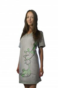 Koszula do Karmienia S Zielona Żyrafka