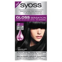 Schwarzkopf Syoss Gloss Sensation Farba do włosów 1-1 Hebanowa Czerń  1op.