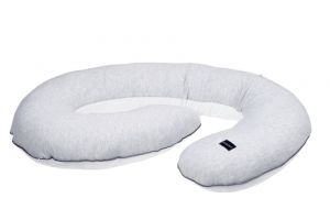 Poduszka dla kobiet w ciąży - szaro biała